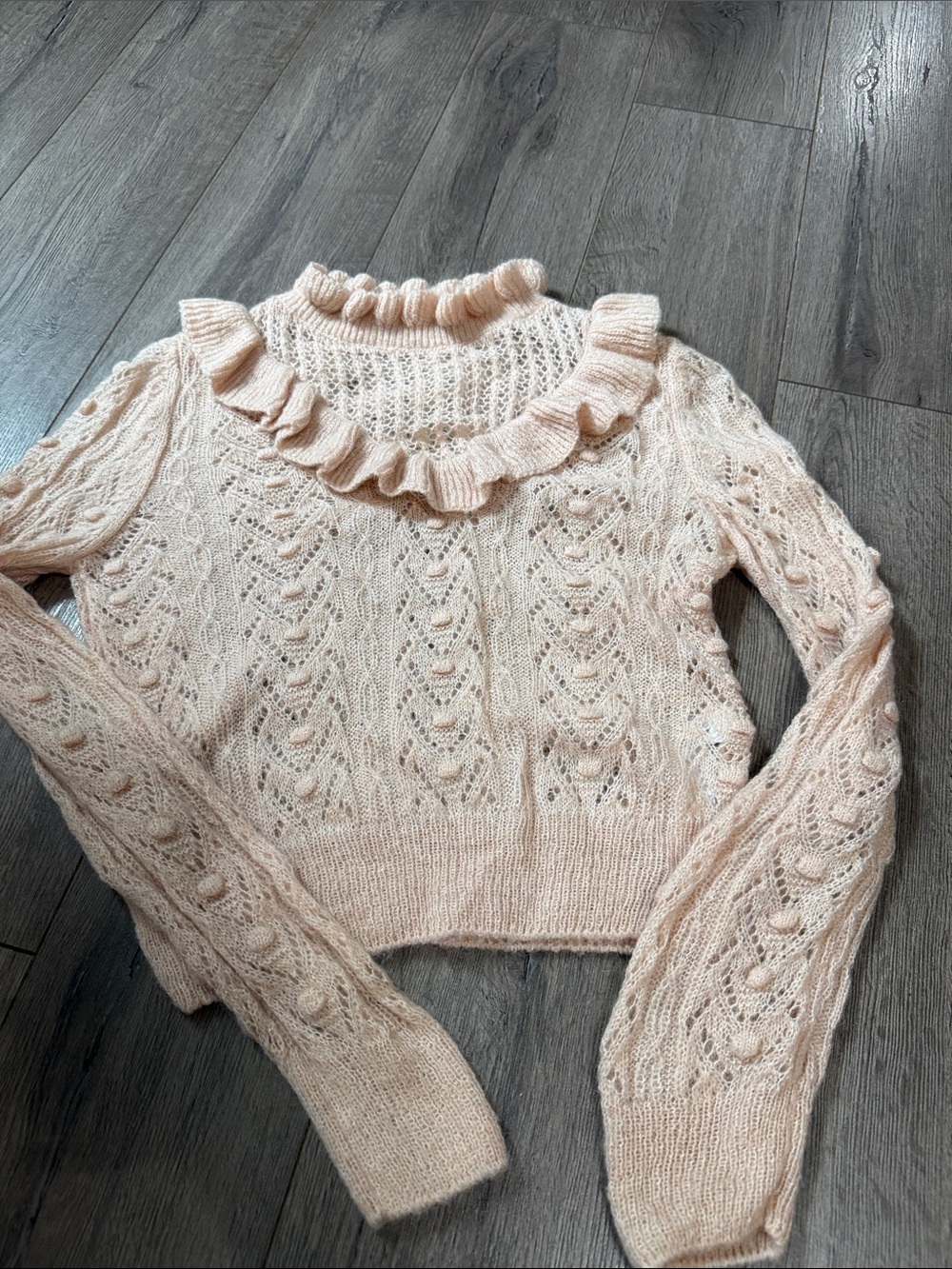 Zara pink sweater top M